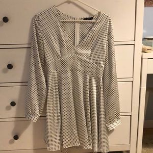 Polk a dot long sleeve dress